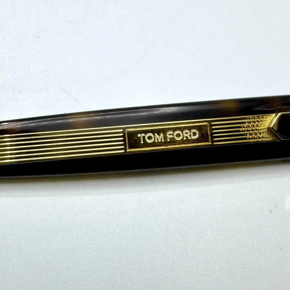 Tom Ford Sunglasses Icon TF0022 52N Havana Navigator Frame Green Lens 53-20-145